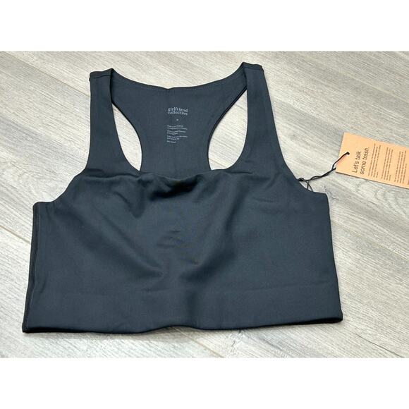 NWT Girlfriend Collective Womens Black Paloma Racerback Sports Bra Size Small - Picture 5 of 9